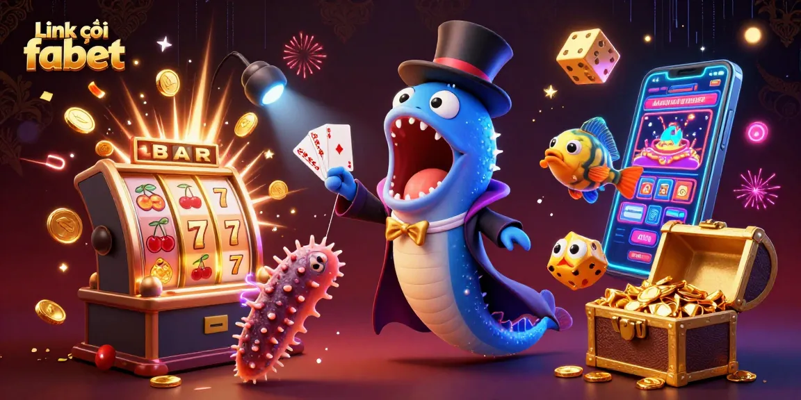 Experience thrilling gameplay at Link vào fabet with vibrant casino elements and enchanting deep-sea characters.