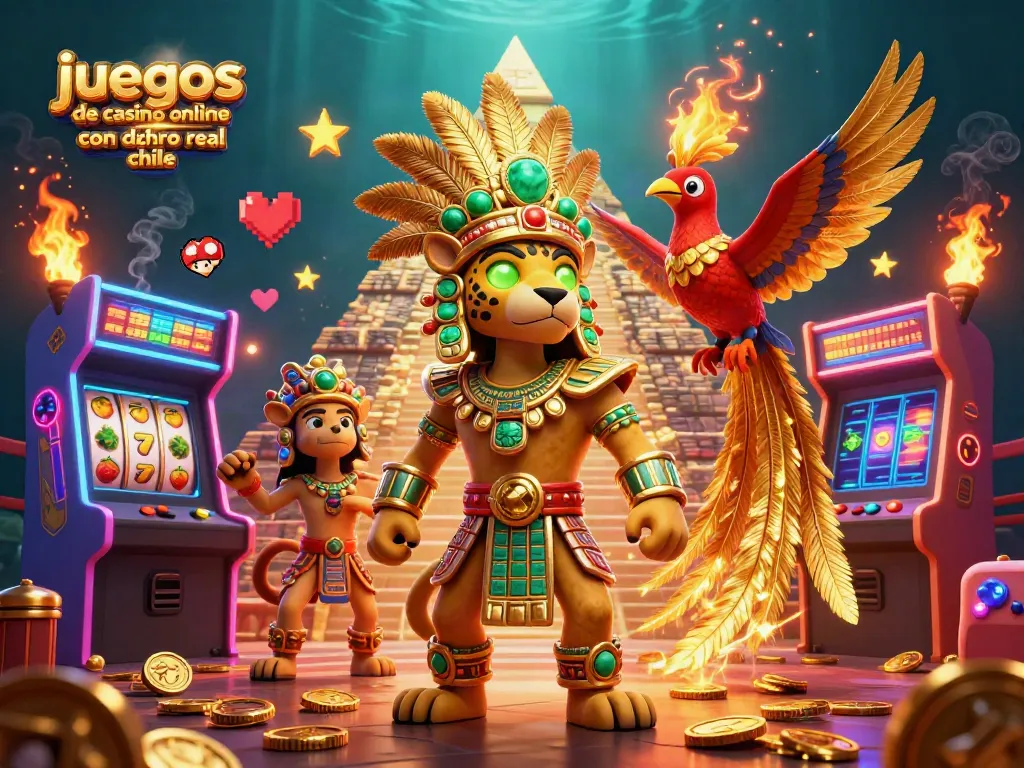 Disfruta juegos de casino online con dinero real chile con un sacerdote jaguar y elementos vibrantes de juego.